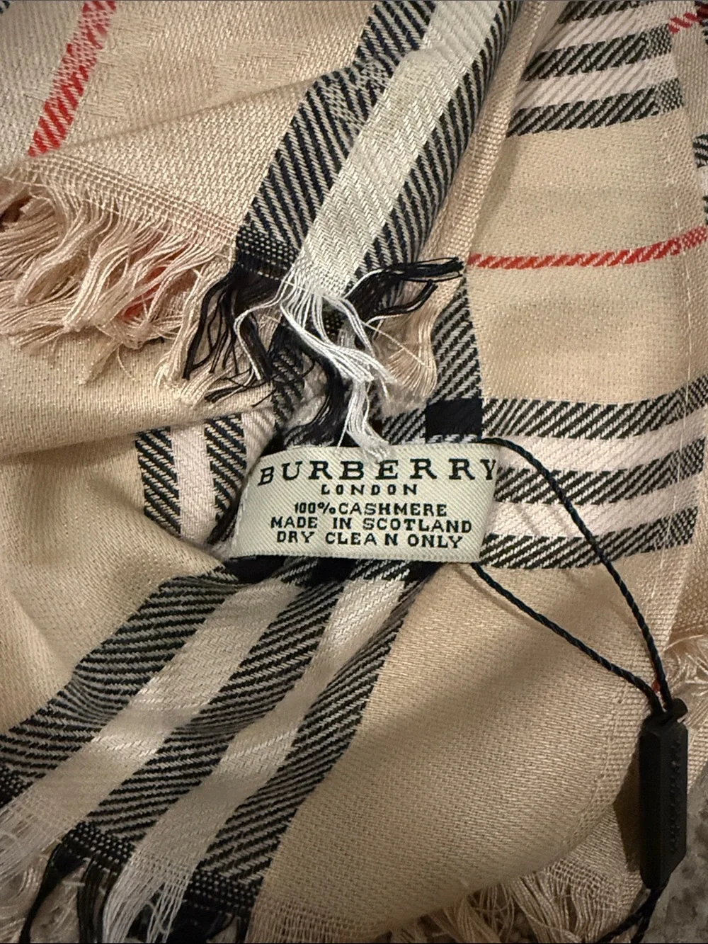 Burberry- Raspberry Sorbet Check Scarf